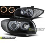 Tuning-Tec Přední čirá světla BMW 1 E81 + E87 (2004 - 2012) - černé - Angel Eyes – Hledejceny.cz
