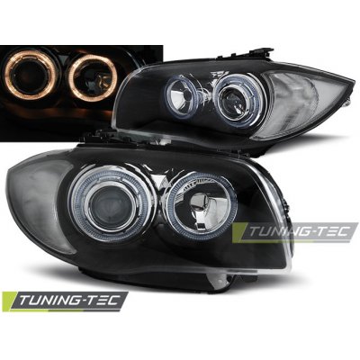 Tuning-Tec Přední čirá světla BMW 1 E81 + E87 (2004 - 2012) - černé - Angel Eyes – Hledejceny.cz