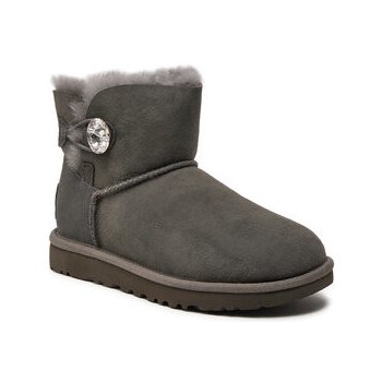 Ugg W Mini Bailey Button Bling 1016554 Šedá