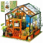 Robotime miniatura domečku Skleník – Zboží Dáma