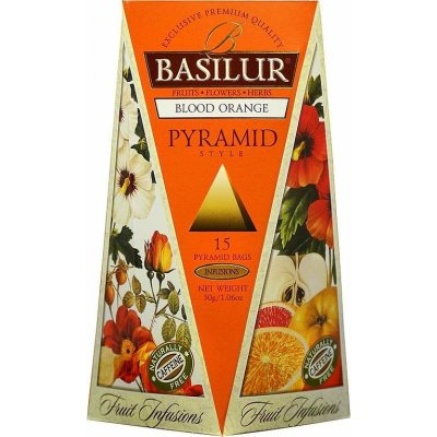 Basilur Fruit Blood Orange Pyramid ovocný čaj 30 g – Hledejceny.cz