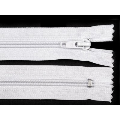 Spirálový zip šíře 5 mm délka 18 cm POL, malé, 101 bílá – Zboží Mobilmania