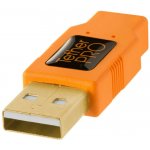 Tether Tools CU5451 USB A - mini USB B, 4,6m, oranžový – Hledejceny.cz
