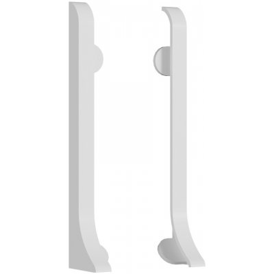 Acara AP38/2 levá + pravá koncovka briliant bílá 2ks – Zboží Mobilmania