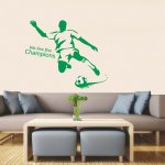 Živá Zeď Samolepka Zelený fotbalista 90 x 80 cm – Sleviste.cz