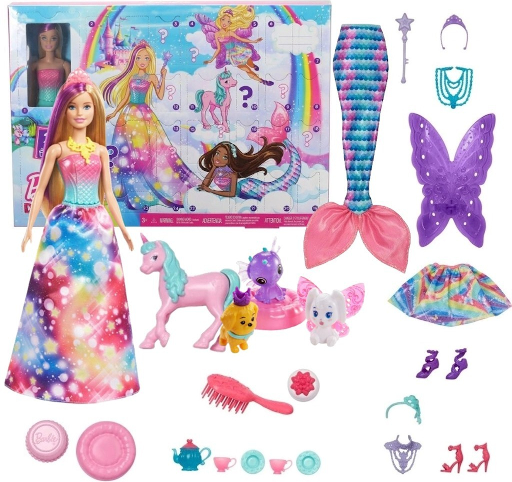Mattel Barbie Dreamtopia Adventní kalendář s panenkou od 649 Kč - Heureka.cz