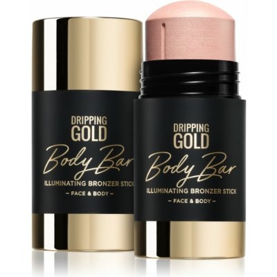 Dripping Gold Luxury Tanning Illuminating Stick rozjasňující bronzer na obličej a tělo odstín Gold 36 g – Sleviste.cz