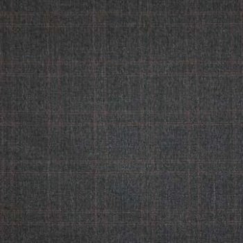 Kostýmovka černá, hnědé káro š.135