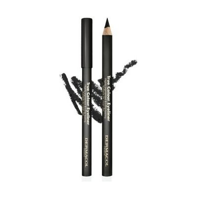 Dermacol True colour Dřevěná tužka na oči Black 1,14 g – Zboží Dáma
