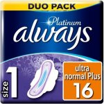Always Ultra Duo Platinum normal dámské vložky 16 ks – Zbozi.Blesk.cz