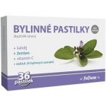 MedPharma Bylinné pastilky bez cukru se šalvějí a ženšenem 36 pastilek – Hledejceny.cz
