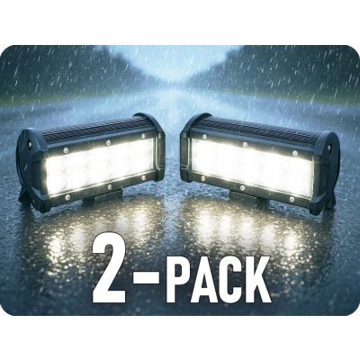 KAMAR LED pracovní světlo 24.6W, 2000lm, 24xLED, R10, 12/24V, IP67/2-PACK! [LB0115] – Hledejceny.cz