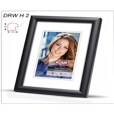Rámeček Dřevěný Icar DRWH 40x40cm, černý – Zboží Živě