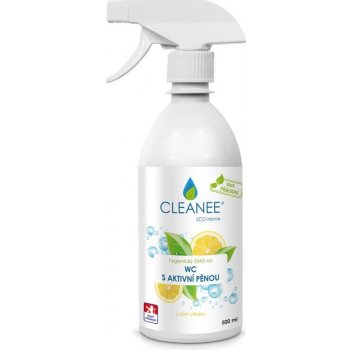 CLEANEE ECO hygienický čistič WC s aktivní pěnou s vůní citronu 500 ml