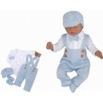 Z&Z 5-dílná pletená sada Boy body kalhoty čepička motýlek botičky granát – Zboží Mobilmania