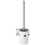 Wenko WC štětka bez vrtání TurboLoc QUADRO kovově lesklá 36 x 10 x 12 cm – Zboží Dáma