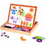 Tooky Toy Magnetická tabulka a puzzle Farma – Zboží Dáma