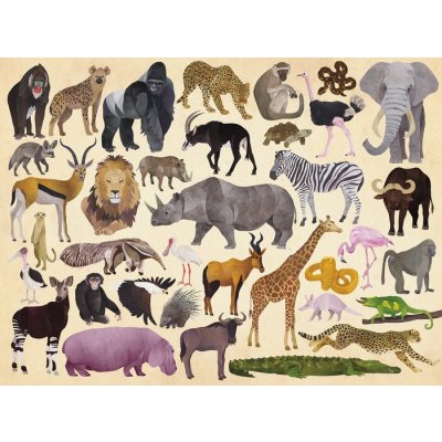 Better Brand Thirty six Wild Animals/Divoká zvířata 300 dílků