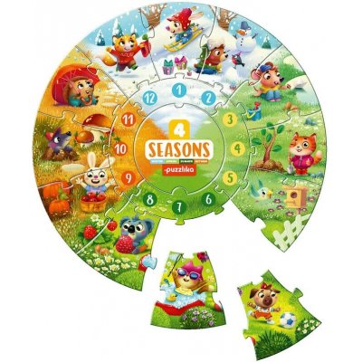 Puzzlika Čtyři roční doby 17 dílků – Hledejceny.cz