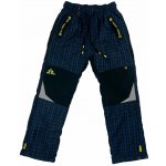 Chlapecké modré outdoor zateplené kalhoty s gumou v pase Modrá – Zboží Mobilmania