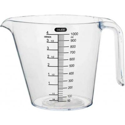 Plastová odměrka s výlevkou TORO 1000ml – Hledejceny.cz