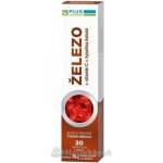 Plus Lékárna Železo + vitamín C + kyselina listová šumivé tablet s příchutí černý rybíz 20 ks – Hledejceny.cz