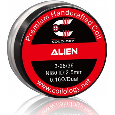 Coilology Předmotané spirálky Alien Ni80 0,16ohm 2ks – Zboží Dáma