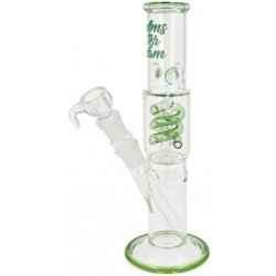 Amsterdam Skleněný bong s perkolací Green 29 cm