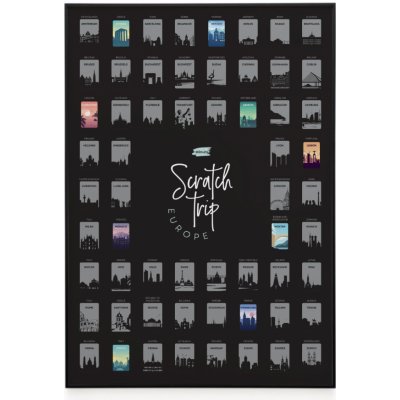 Salouza Stírací plakát – Města Evropy – Sleviste.cz