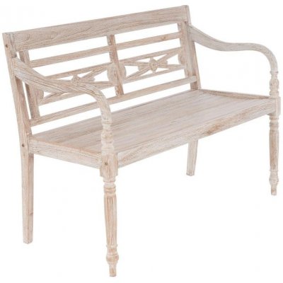 Divero 71854 119 cm teak bílá shabby – Zboží Mobilmania