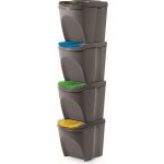 Sortibox odpadkové koše 4 x 20 l IKWB 20S4 405U – Hledejceny.cz