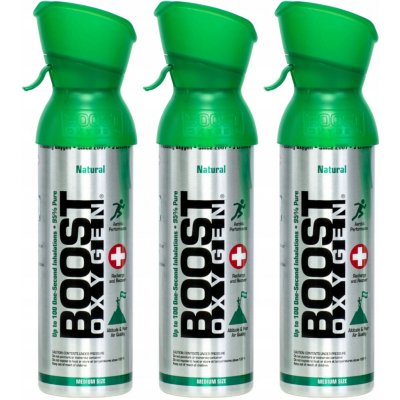Boost Oxygen doplňkový kyslík v plechovce Přírodní Střední 3x5L – Hledejceny.cz