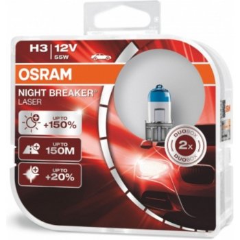 Osram Night Breaker Laser H3 12V 55W PK22s 2 ks