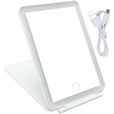 Verk 24420 Podsvícené kosmetické zrcátko bílé – Zboží Dáma