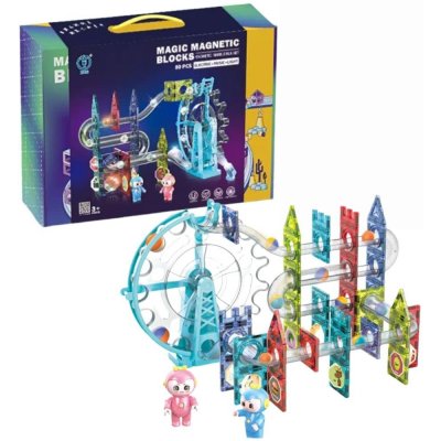 Teddies Kuličková dráha magnetická 80ks – Zboží Dáma