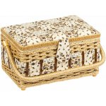 BELLATEX G - Box na šití 28 × 18 × 15 cm béžová, květy – Hledejceny.cz
