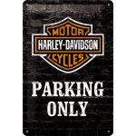 Postershop Plechová cedule: Harley-Davidson Parking Only - 30x20 cm