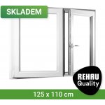 SKLADOVÁ-OKNA.cz se štulpem REHAU Smartline+ 1250 x 1100 – Sleviste.cz