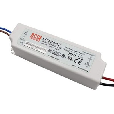 Napájecí zdroj MEAN WELL pro LED 12VDC 20W LPV-20-12 – Zboží Mobilmania