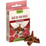 Tulasi Red Rose backflow indické vonné františky 10 ks – Zboží Dáma