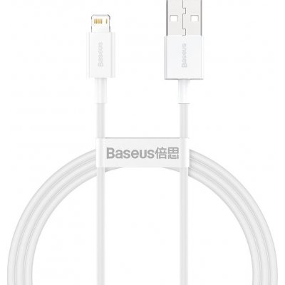 NONAME Baseus Lightning Superior Series cable, Fast Charging, Data 2.4A, 1m White (CALYS-A02) – Zboží Mobilmania