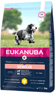 Eukanuba Caring Senior Medium Breed Chicken 3 kg