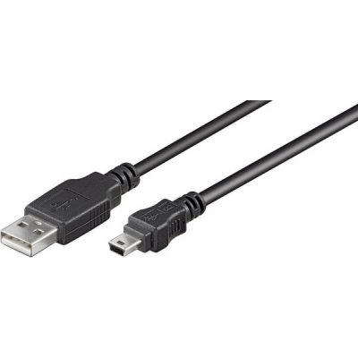 Goobay 11.92.8712 USB 2.0 USB AM - miniUSB 5pin BM, 1,8m, černý – Zboží Mobilmania