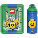 LEGO® Iconic Boy svačinový set láhev a box modrá zelená – Zboží Dáma