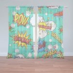 Sablio Záclony Komiks: 2ks 150x250cm – Hledejceny.cz