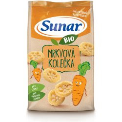 Sunar BIO dětské křupky mrkvová kolečka 45 g