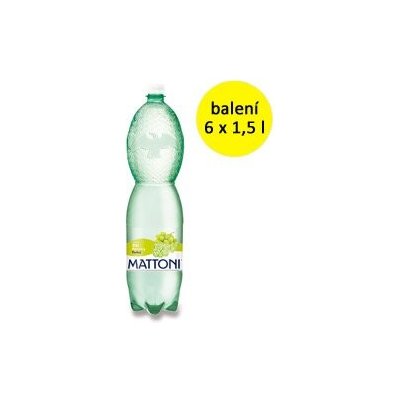 Mattoni minerální voda Bílé hrozno 6 x 1500 ml – Zbozi.Blesk.cz