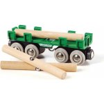 BRIO 33696 Nákladní vagón s kládami – Zboží Dáma