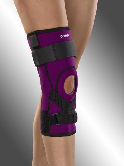 Ortex 04E ortéza kolenního kloubu léčebná krátká s dvouosými klouby a tahem