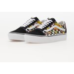 Vans Old Skool Platform Poppy Checkerboard black – Zboží Mobilmania